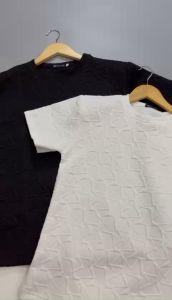 Áo thun xốp nam nữ cổ tròn thun xốp họa tiết nổi thời trang chất vải co giãn mấu mới nhất cao cấp siêu đẹp Áo Thun Dáng Regular Màu Trắng Đen Áo Thun Size Đa Dạng Cho Nhiều Vóc Dáng - Lazada