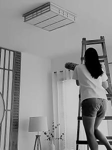 ✅พร้อมส่ง🎂 ไม้ปัดฝุ่นไมโครไฟเบอร์ปรับยืดได้ - ยาว 280 ซม. สีเทา ขาว