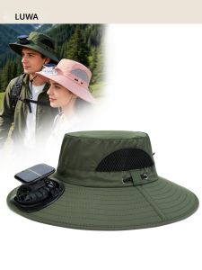 LUWA | Quick Drying Breathable Fan Hat Solar Charging Small Head Circumference Fishermans Hat