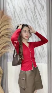 BRIEE FASHION - IRENE TOP BLOUSE KANCING / ATASAN TOP KOREAN - PN