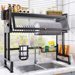 ที่คว่ำชามจาน ชั้นวางจานสแตนเลส คร่อมอ่างล้างจาน bowl rack ชั้นวางของ ชั้นคว่ำจานชาม ชั้นวางของในครัว ที่วางจาน