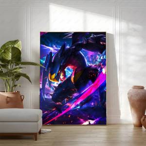 Bandai | Pokemon Peripherals Psyduck Slowpoke Magikarp Anime Canvas Painting Prints