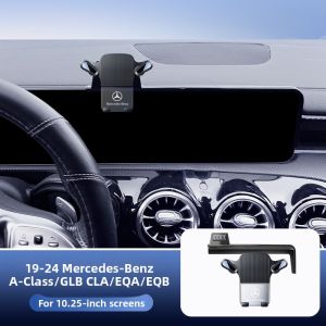 Universal Car Mount Phone Holder for Mercedes a Class GLA GLB EQA EQB Screen Navigation Bracket High End Modern Business Style