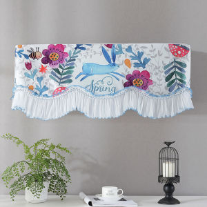 Full Coverage Split Type Air Conditioner Cover Dustproof Windproof Hanging Type Korean Style Home Fabric Air Conditioning Guard