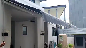 กันสาดพับเก็บได้，กันสาดปรับได้，กันสาดพับได้ หมุนได้เอง  กันสาดไฟฟ้า ผ้าออสที่เพิ่มหนา