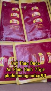 Gói bột thảo dược An Phúc Bình 72gr dùng bó nóng cho các máy massage vật lý trị liệu - Cam kết Chính hãng - Loại tốt
