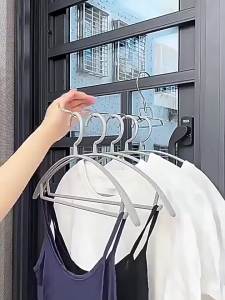 【X】Travel Hotel Wardrobe Drawer Door Mounted Punch-free Cloth Drying Rack Portable Clothes Drying Rack Foldable Clothes Hanger