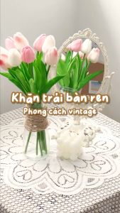 Khăn trải bàn ren họa tiết Vintage nhiều kích thước Decosa