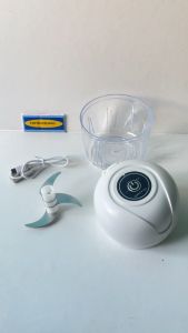 BLENDER PENGHANCUR BUMBU  MINI PROCESSOR FOOD MAKANAN DENGAN BATERAI CAS 250 ML 3 PISAU