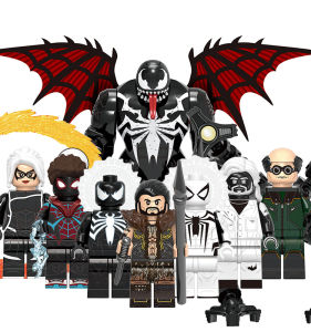 ชิ้นส่วนตัวละคร Marvel Spiderman Venom Octopus Doctor G0162 ของเล่นโมเดลต่อชิ้นส่วนเสริมสำหรับผู้ใหญ่