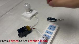 RF 433Mhz Wireless Remote Control Switch Door open High Current Relay Receiver for Door Motor Pumps Lights Lamps