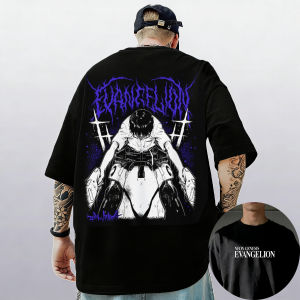 Bandai | Neon Genesis Evangelion Ayanami Rei Asuka Classic Style Short Sleeve T-shirt Men Women 2026 Summer Parent-Child Cotton Tee Tops