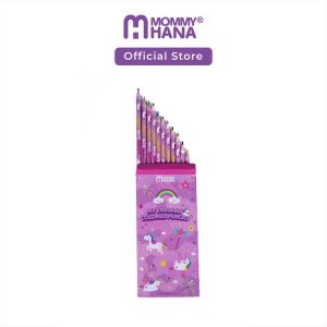 PENSEL WARNA UNICORN ERASABLE PENCIL COLOUR (MOMMYHANA)