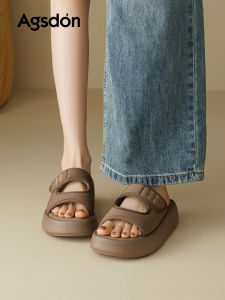 Agsdon | Breathable Thick-soled Sandals with Magic Tape