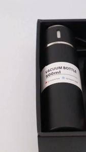 Termos Cangkir Vacuum Flask Set 3in1 Botol Minum Air Panas Travel 500ml Dengan 3 Gelas - FR Gallery