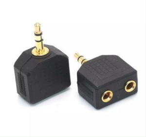 ตัวแปลง แยกหูฟัง 1 ออก2 3.5มม.ตัวผู้ แปลงเป็นแจ็ค 3.5 (แพ็ค5ตัว)