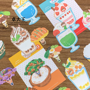 Cute Dessert Lunch Box Cover Note Pad Decorative Cute Shape Inner Pages Art Supplies Business Stationery Cute Handmade Supplies