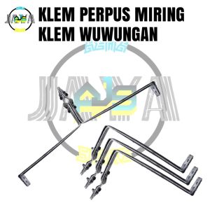 Klem Perpus Miring Isolator Kabel Penangkal Anti Petir Grounding Rod Clamp Rod Grounding Clam Ground Rod Clem Wuwung