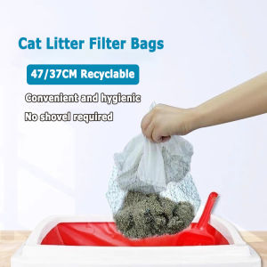 Reusable Cat Litter Box Liners Hands-Free Feces Filter for Hygienic Pet Litter Box Cleaning 10pcs