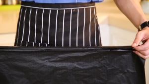 100 pcs Trash Bag BLACK/ - Small to 2XL plastic garbage/trash bag