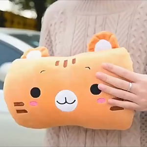 หมอนนอนลายการ์ตูนน่ารัก หมอนอุ่นมือลายการ์ตูน ตุ๊กตาอุ่นมือสุดสร้างสรรค์สำหรับเด็กผู้หญิง