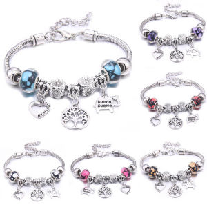 2025 ใหม่ Charm สร้อยข้อมือและกําไลเครื่องประดับผีเสื้อสีขาวมงกุฎลูกปัดสร้อยข้อมือแบรนด์สร้อยข้อมือ Fit ผู้หญิงสาวของขวัญมิตรภาพ