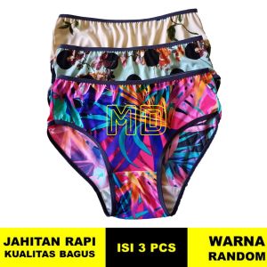 3pcs celana dalam wanita/ celana dalam bahan Jersey/celana dalam wanita dewasa
