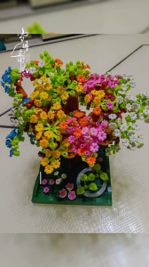 Colorful Sakura Tree House Building Blocks Cherry Blossom Architecture Mini Bricks Toys Gift for Girls