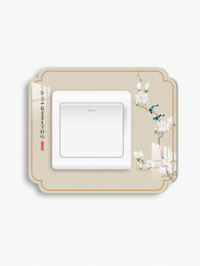 Acrylic Modern Simple Decorative Switch Cover Protector Living Room Bedroom Oil Proof Stereo Socket Switch Cover New Chinese Style
