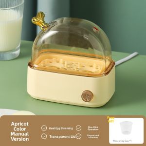 Smart Steamer Egg Maker Small Multi-Function Egg Cooker Dormitory Home Use Hot Spring Egg Breakfast Essential 2-3 Eggs Capacity