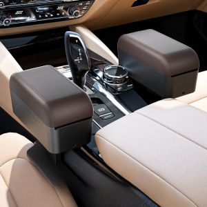 Car Armrest Box Elbow Rest Storage Compartment Seat Gap Organizer Leather Material Waterproof Anti-pressure Handheld Customizable