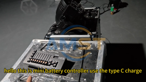 JW-40 Mini DMX Controller (Rechargeable) 40 channels LED Stage Light Control for Moving Heads Disco