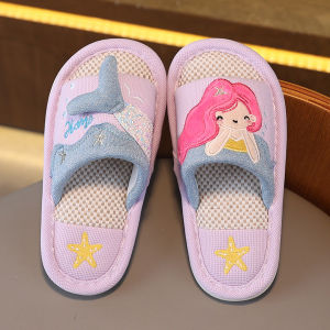 Dép Vải Lanh Chống Trượt Cho Trẻ Em Mùa Hè Dép Vải Lanh Mùa Xuân Thu Dùng Trong Nhà Cho Bé Gái Và Bé Trai Dép Vải Lanh Mùa Hè Cho Trẻ Em