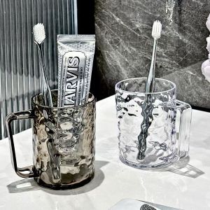 Luxury Aesthetic Toothbrush Cup & Dental Care Organizer: A Bathroom Essential for Couples & Students