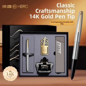 HERO | 14k Gold Nib Classic Full Steel Pen 0.5mm
