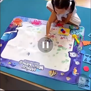 Large Magic Water Canvas Learning Blanket Reusable Educational Toy Set Suitable for Gift Giving