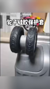 HOME + HOUND 8PCS Reduce Noise Silicone Luggage Wheel Protecter / Wheel Caster Sleeve for Suitcase Trolley Case