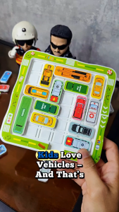 OSSDE Get Police Car Super Sliders Parking Board Game Magnetic Toy Educational Toys Logic Toys