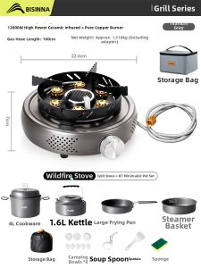 BSWOLF | New Portable Camping Cooking Stove