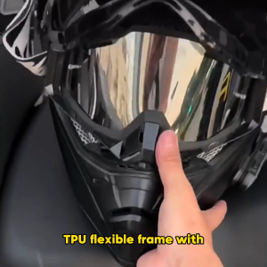 VOVOVA Motorcycle Goggles Windproof Riding Glasses for Off-Road Motocross Bike Helmet Full Coverage Premium Safety Eyewear Men Women