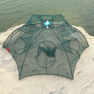 Folding Umbrella fish Net Shrimp Cage Crab Fish Trap Cast Fish Net shrimp fishing tool