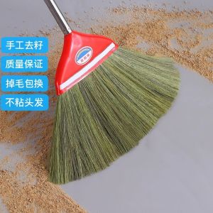 Handmade Soft Bristle Sweeping Brush Traditional Grass Sweeper Hair Free Floor Cleaning Tool Natural Plant Material for Home Use