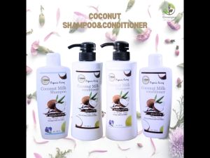 I Nature แชมพูมะพร้าว กะทิสด สูตร อัญชันและใบหมี่  ครีมนวดผมมะพร้าว  นุ่ม ลื่น มีน้ำหนัก ไม่พันกัน