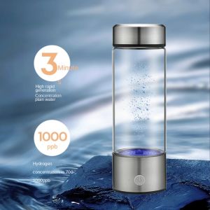 420ml Portable Hydrogen Water Cup USB Rechargeable 3-Min Cycle Water Generator Bottle with Mineral Filter