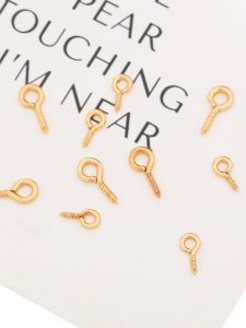 Mặt Dây Chuyền Hình Mắt Cừu Bằng Đồng Mạ Vàng 18K Giữ Màu Móc Treo Thủ Công Phụ Kiện Trang Sức Thời Trang Mới Mùa Hè 2021