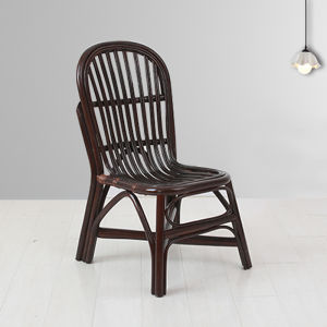 Natural Rattan Chair Real Rattan Small Chair Home Balcony Courtyard Leisure Armchair New Chinese Children Adult Chair