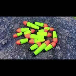 Limnoid 3Pcs EVA Fishing Float High Visibility Fluorescent Foam Bobber for Sea Rock Beach Fishing 10‑60g Buoyancy