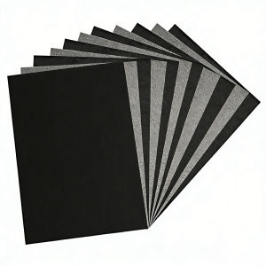 50Pcs A4 Black Graphite Copy Paper Carbon Paper Pattern Letters Erasable Tracing Paper Copy Paper Reusable Image For Office Use