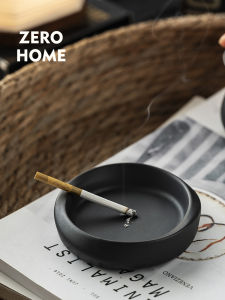 Creative Ceramic Ashtray Small Size Office Simple Style Japanese Home Use Ashtray ZERO-HOME Fashionable Gift for Festivals
