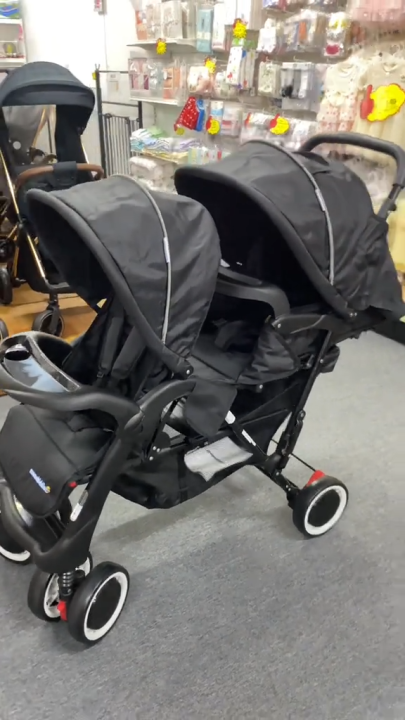 Mamakiddies Dualo Tandem Baby Stroller foldable double seat